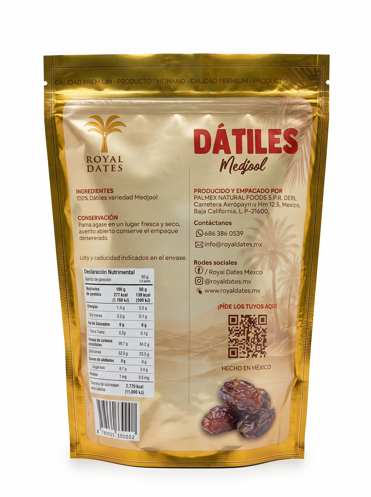 Dátiles Medjool 1 kg | Royal Dates